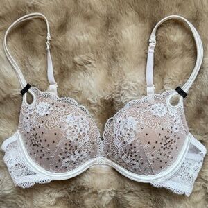 Victoria’s Secret Sexy Little Things Lace Rhinestone Push-Up Bra | 32B | Rare